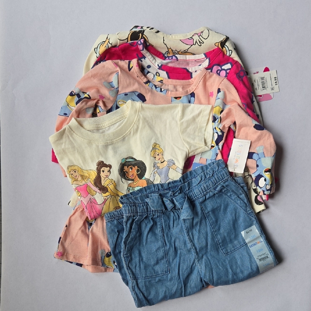 Disney Princess, Garanimals 5pc Bundle NWT